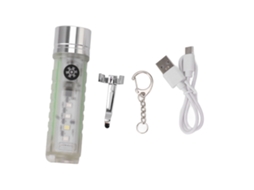 Rebe-lanterna Mini Chaveiro Usb-c Recarregável Impermeável Ip65 Led Pequena Para Chaveiro