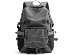Mochilas Escolares Casuais De Nylon Simples Para Computador, Multiuso, Grande Capacidade, Para Estudantes Olysi Shop (cinza)