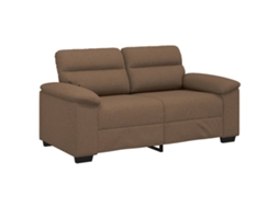 Sofá de 2 Lugares Tecido 160x81x84 Cm Castanho MAISON EXCLUSIVE