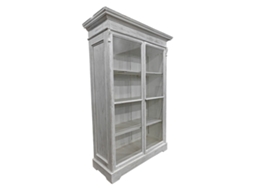 Suporte Expositor Home Esprit Branco Madeira De Mangueira