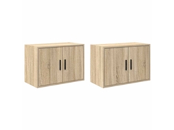 Garage Wall Cabinet, Garage Wall Cabinets Vidaxl Marrom Madeira Processada (60 X 30 X 41 Cm)