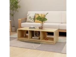 Vidaxl Mesa De Centro 110x50x34 Cm Madeira De Pinho Maciça
