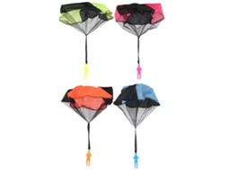 4pcs Paraquedas De Lançamento Manual Mini Soldado Brinquedo Infantil Outdoor Esportivo Educativo