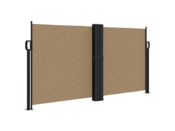 Retractable Side Awning, Retractable Side Awnings Vidaxl Cinzento-acastanhado Poliéster (120 X 1000 Cm)