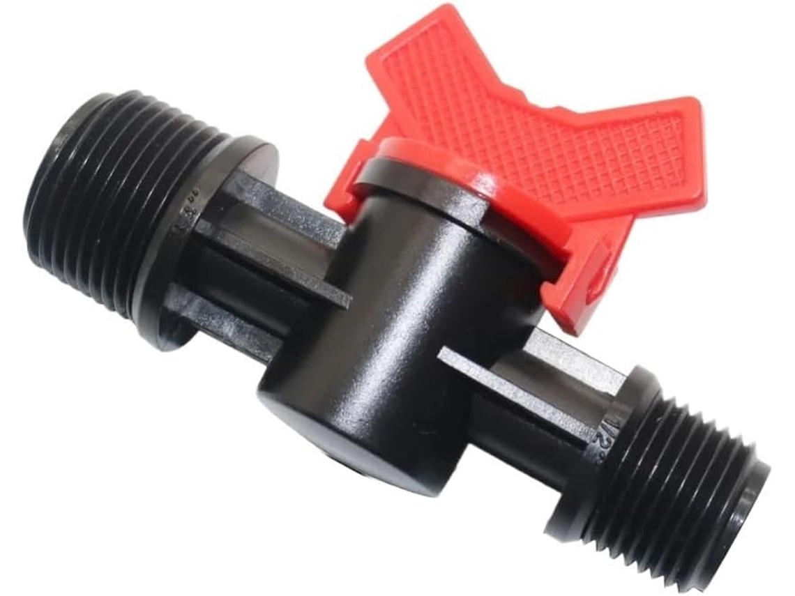 Conjunto De 5 Válvulas De Controle De Fluxo De Plástico Com Rosca Externa De 3/4" E 1/2" Para