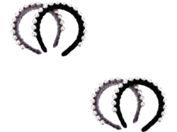 Conjunto De 4 Peças De Tiaras Vintage Femininas Com Pérolas - Acessórios De Cabelo Elegantes E Sofisticados Para Casamentos.