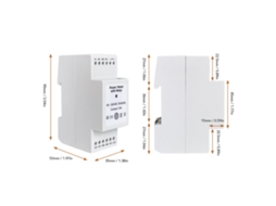 Medidor de energia inteligente trifásico de 4 fios com Wi-Fi, relé integrado e três transformadores de corrente de 300 A