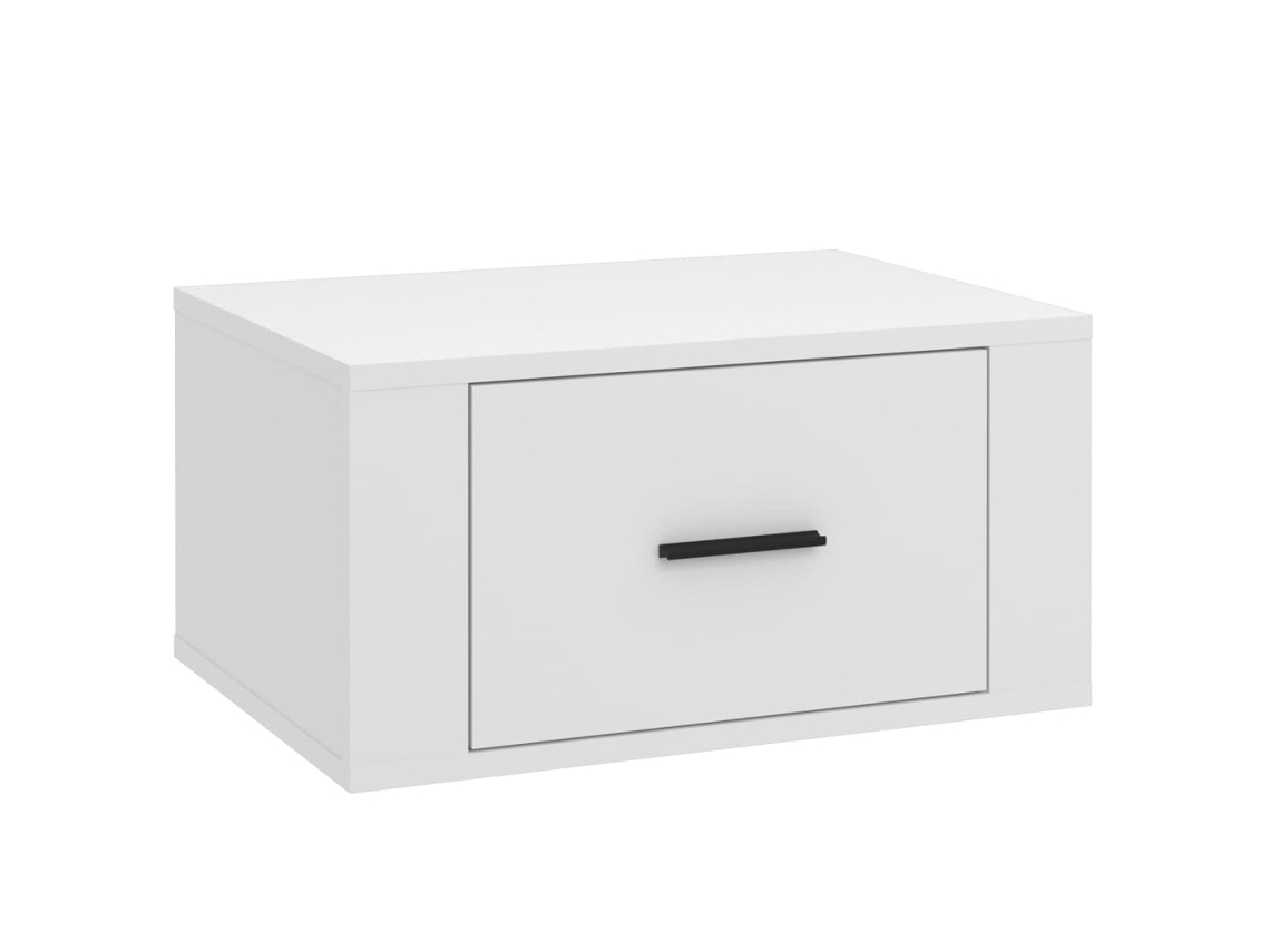 Mesa de cabeceira de montagem na parede VIDAXL Branco Madeira processada (50x36x25 cm)