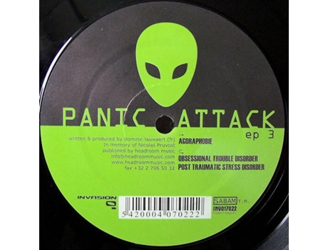 Ep 3, Panic Attack | Media Condition Very Good | 1 X Vinyl 12, Ep Invasion (vg)