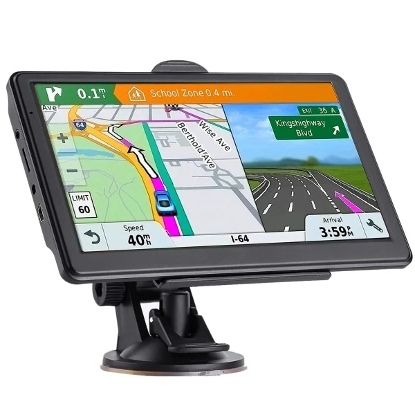 Navegador Gps Para Carro, Mapa Atualizado De 2024, Tela Sensível Ao Toque De 7 Polegadas, Instruções De Voz Passo A Passo