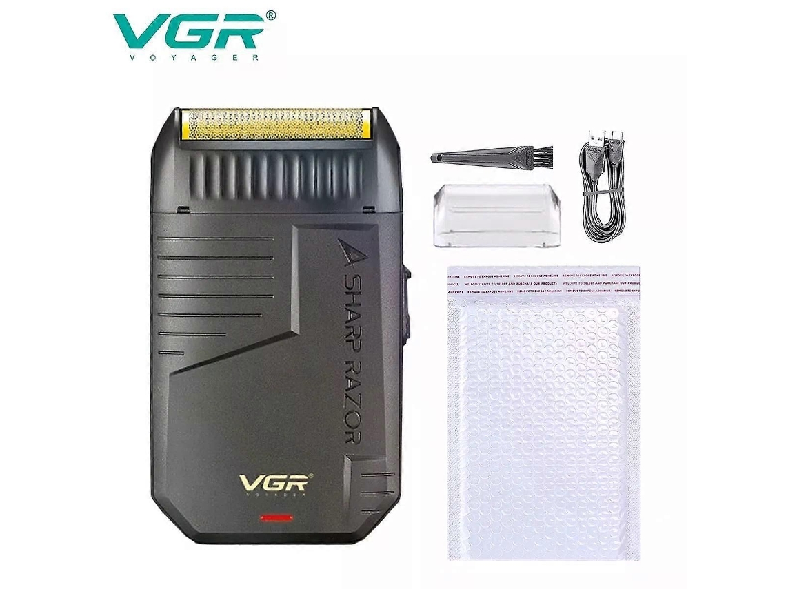 Barbeador Elétrico Recarregável Profissional Para Barba, Aparador Elétrico, Barbeador Recíproco De Plástico Para Homens V-375