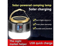 Lanternas De Acampamento De 280 W, Luz Solar Para Barraca, Lanterna Portátil, Lâmpadas Led, Luz De Emergência Recarregável Por Usb Olysi Shop