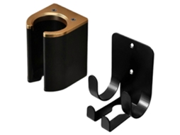 Organizador Multifuncional para Chapinha e Modelador de Cachos, Suporte Parede Metal Sem Furos Banheiro. GOKOCO