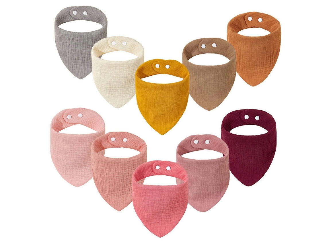 Babadores Para Bebês Com 6 Camadas De Algodão Absorvente E Espesso, Ideais Para Alimentação E Dentição. Perfeitos Para Recém-nascidos, Meninos E