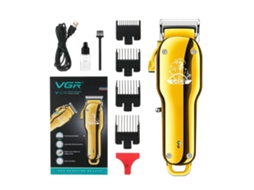 Máquina de Cortar Cabelo com Corpo em Metal e Cortador de Cabelo de Alta Potência com Corte Gradiente MDUG (dourado)