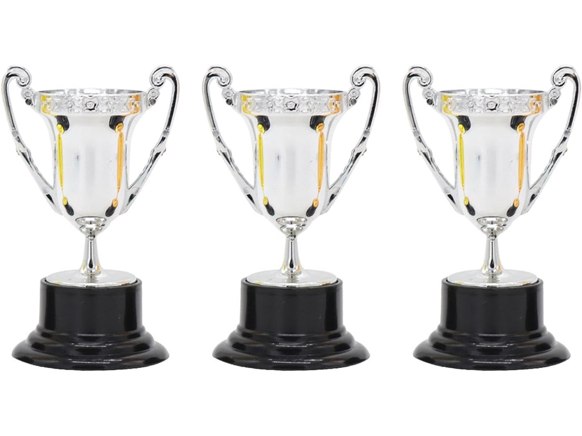 Conjunto De 3 Mini Troféus Divertidos, Acessórios Para Festa Infantil