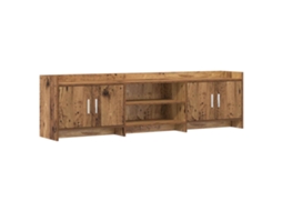Vidaxl Gabinete para Tv 168 X 33 X 47 Cm Madeira Antiga