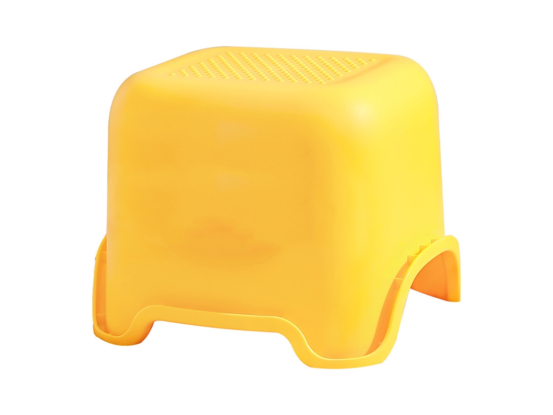 Banco mini pato fofo animado antiderrapante plástico espessado empilhável para casa e camping S/MARCA