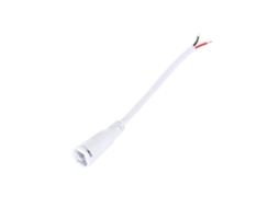 Cabo Conexão Jack Fêmea Fita Led 12V Branco