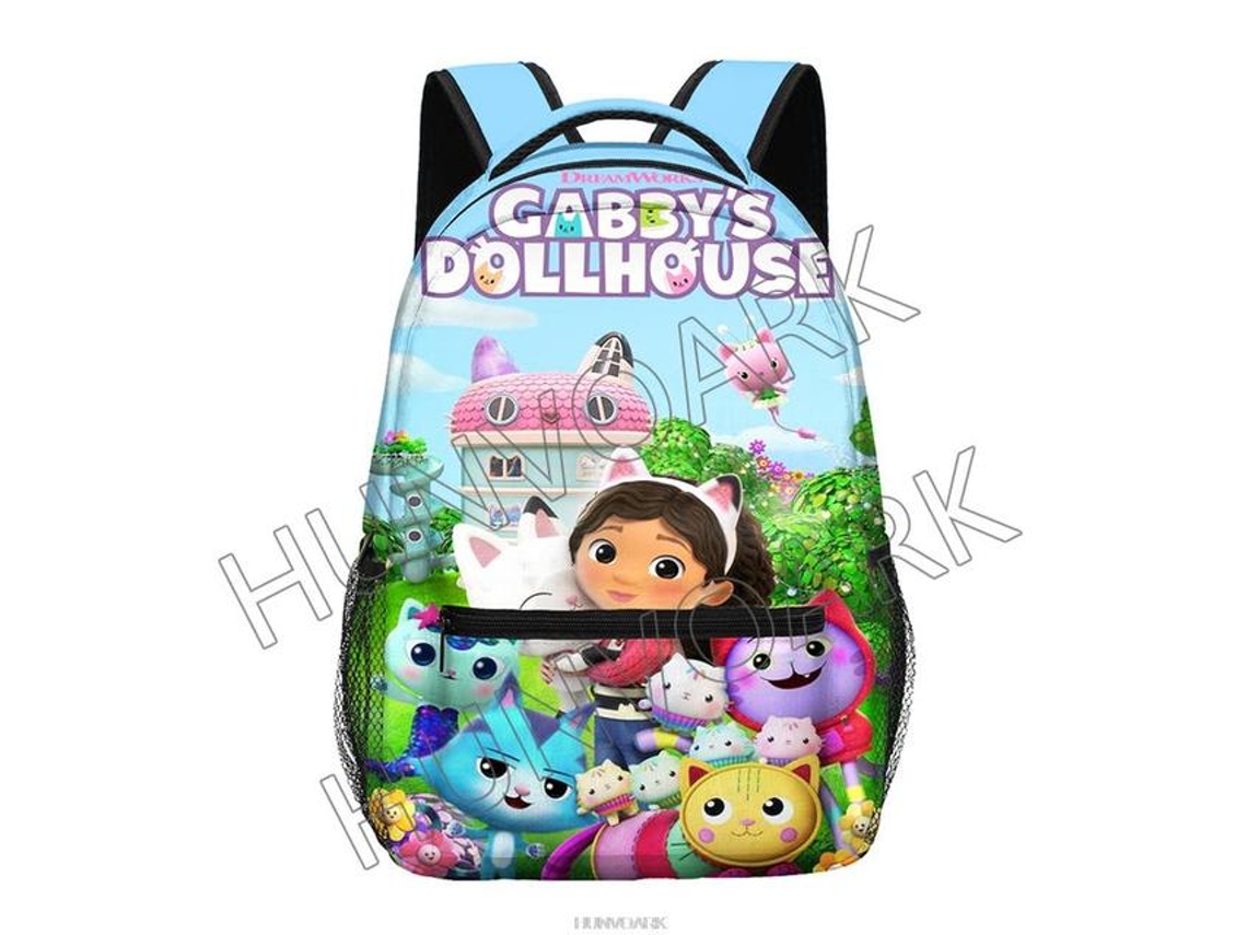 Mochila Escolar Gabbys Dollhouse Com Estampa De Desenho Animado Para Meninas Aquaforge