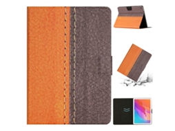 Capa De Couro Cor Sólida Com Costura Halinuia Para Tablet Huawei Matepad T10s