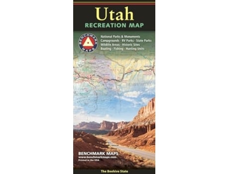 Livro Utah Recreation Map de Benchmark Maps (Inglês)
