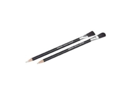 Lápis borracha de precisão - DERWENT - Conjunto de 2 - Branco - Pincel integrado - Apagamento preciso