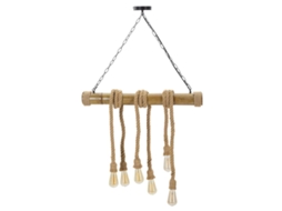 Candeeiro De Teto Bamboo Rope Cm 80x15x120