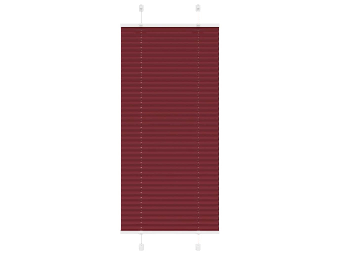 Vidaxl Plissado Cego Bordéus Vermelho 55x100 Cm Largura Tecido 54,4 Cm