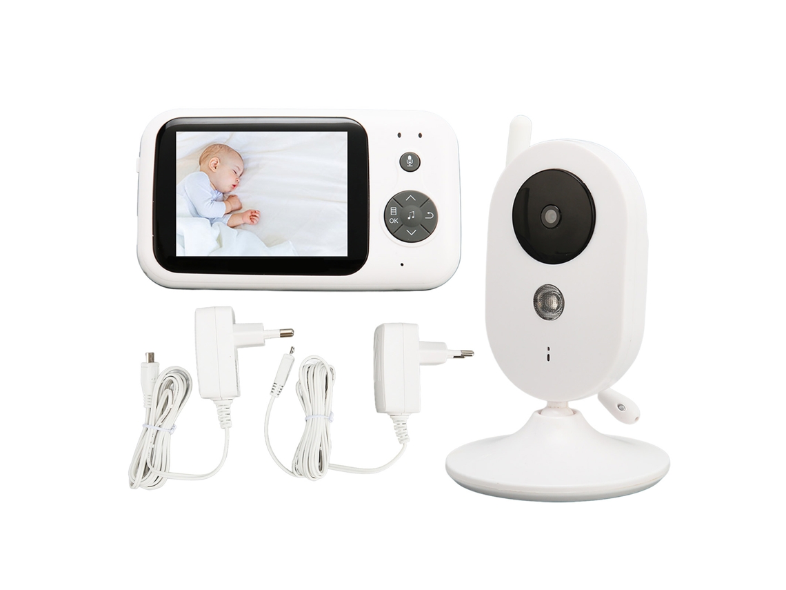Monitor Bebê 3.2" Câmera Wifi Visão Noturna