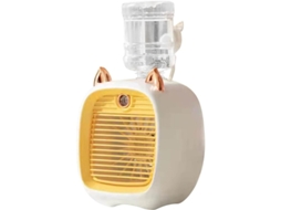 Mini climatizador Gato USB com umidificador, amarelo, VOLTEDGE