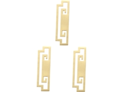 Artibetter Conjunto De 3-puxadores Porta Armário, Guarda Roupa E Gaveta Em Aço Inoxidável, Cor Dourada, Para Decoração