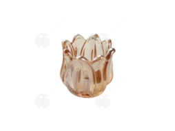Inn Ornamentos 6,5x6cm Suporte Para Vela Tulipa Em Vidro Decoração De Mesa Vela Perfumada Decoração De Interior Pequenos Objetos Decorativos Innovtec