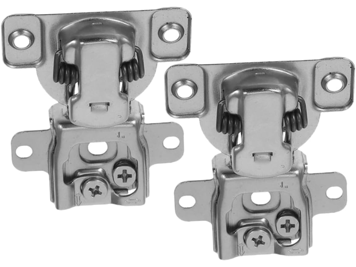 2 Dobradiças Para Porta De Armário Com Fechamento Suave, Invisíveis