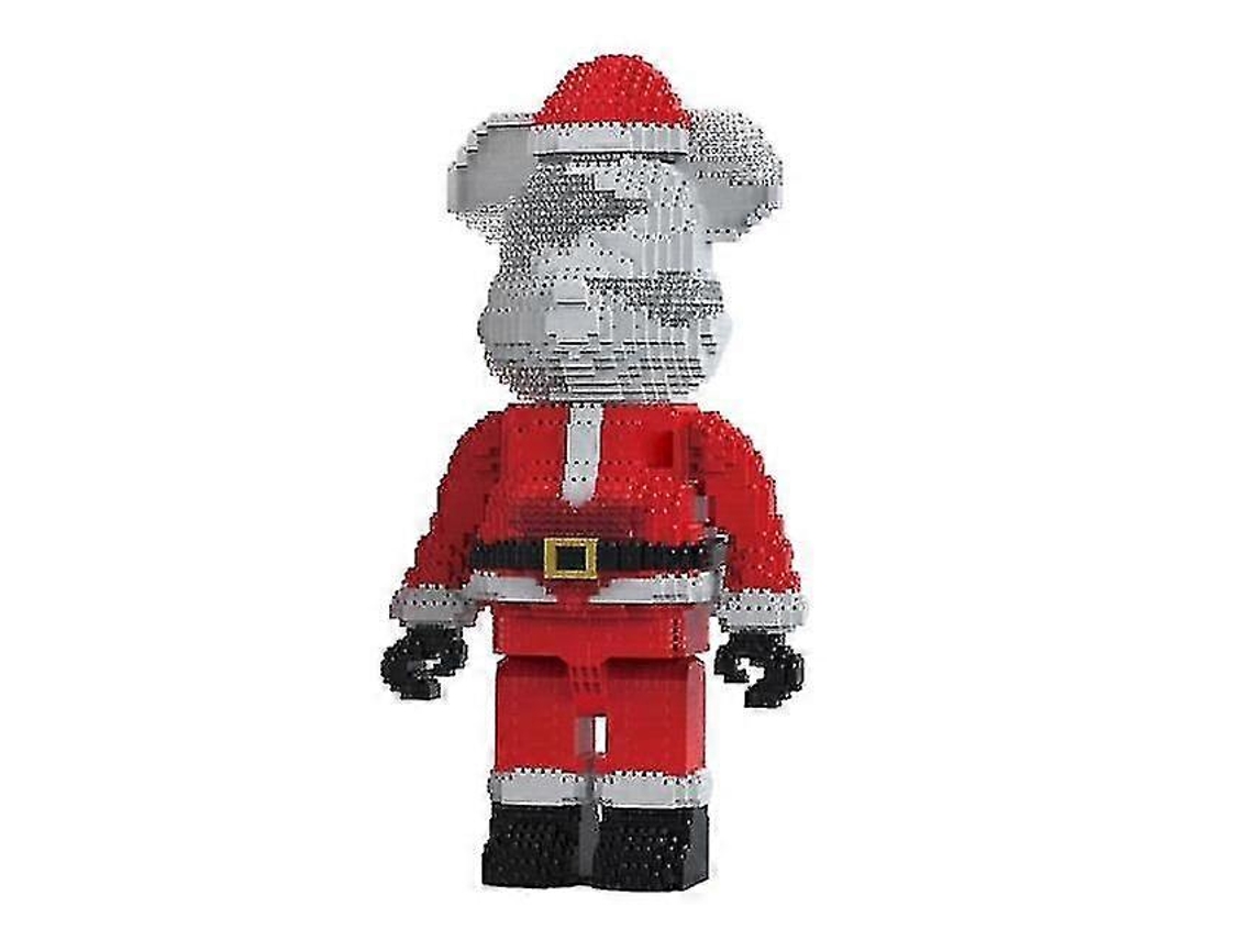 Urso Violento De Natal Amoroso, 3365 Peças Com Luz, Blocos De Montar, Brinquedo Infantil, Presente De Natal Para Namoradas Hengjian
