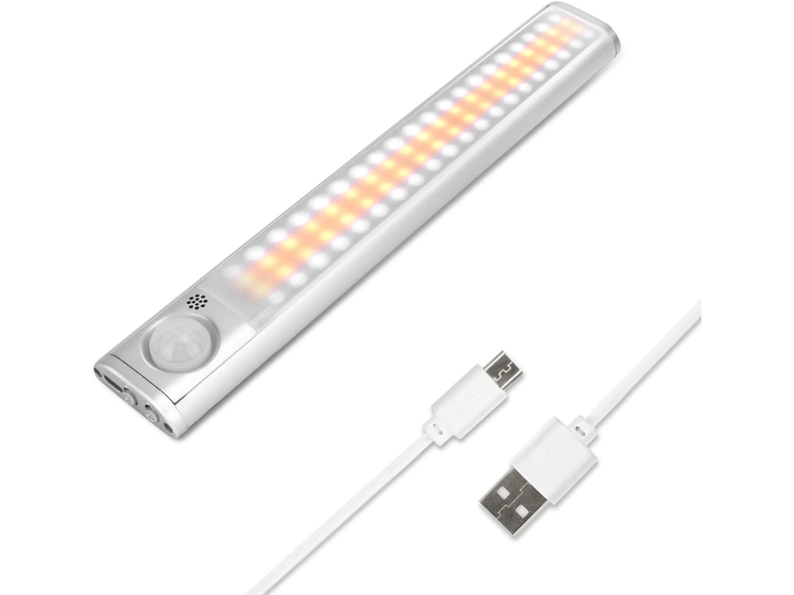 Iluminação de Bancada com 80 Leds para Armários e Sensor de Movimento BRILVIBERA