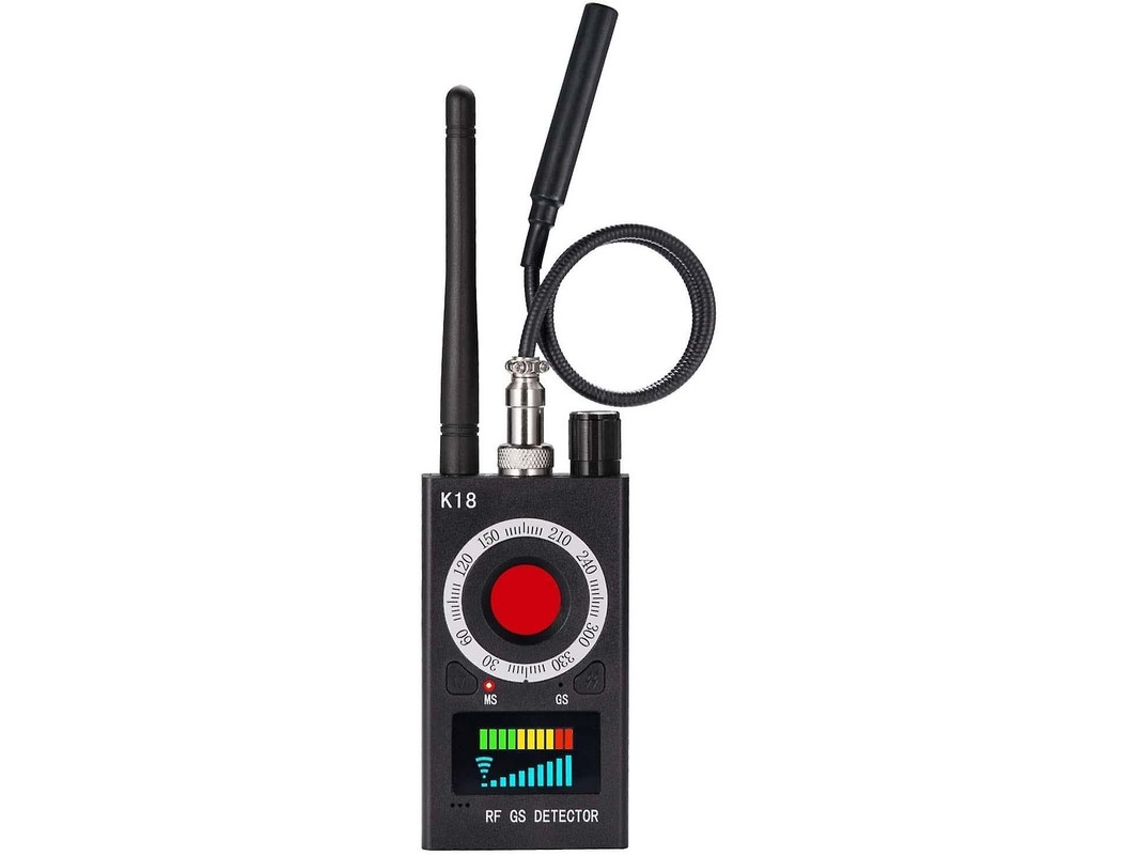 Detector Anti Espião Detector Multifuncional De Câmera Escondida, Com Localizador De Dispositivos Gsm E De Escuta E De Câmera Yizhood (preto)