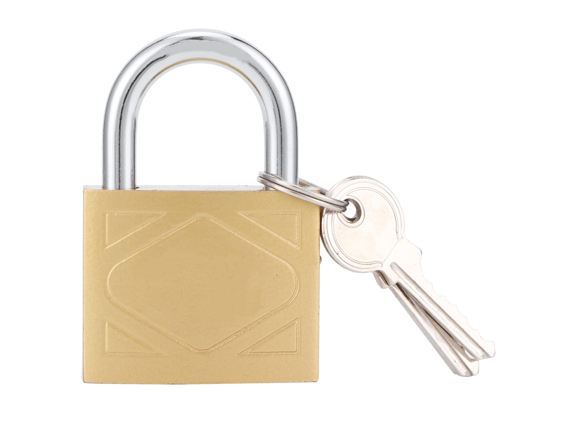 Cadeado Externo Primerox 40mm com 3 Chaves de Latão