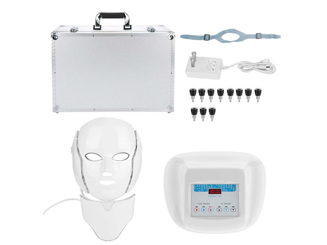 Máscara Facial Com Luz Colorida E Microcorrente Cosmética
