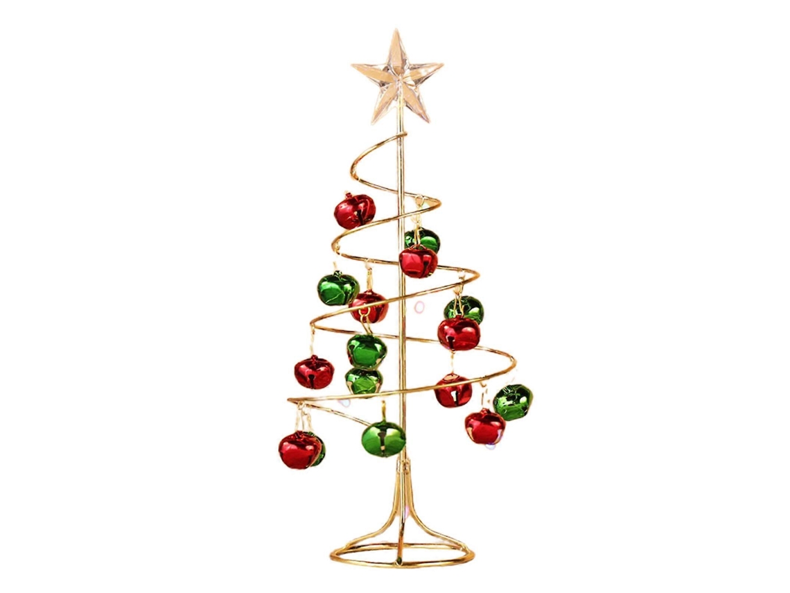 Rvore De Natal De Mesa Decorativa Para Casa, Escola Ou Escritrio Enfeite De Ferro Com Sinos Decorao De Mesa Hengjian