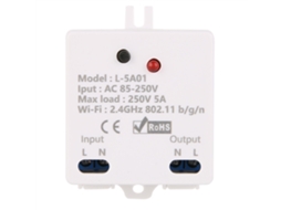 Controlador De Interruptor Inteligente Wifi Laxiscreed Com Temporizador E Compatível Com Tensão Ampla Para Casa