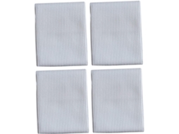 Conjunto De 4 Panos Limpeza Antibacterianos Fibra Extra Fina Brancos Para Cozinha, Multiuso, Lavar Louças E Limpar Vayotoy