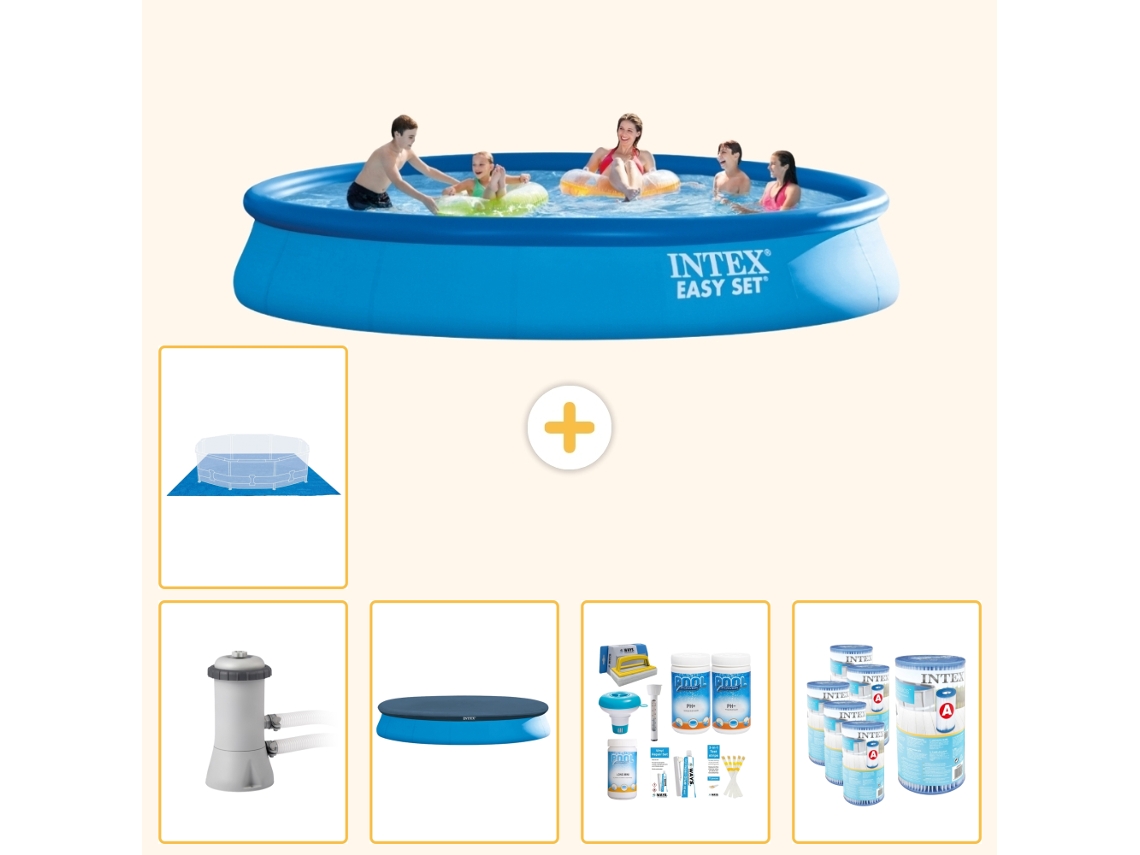 Intex Piscina Easy Set Redonda - 457x84 Cm - 6-peças Scb15