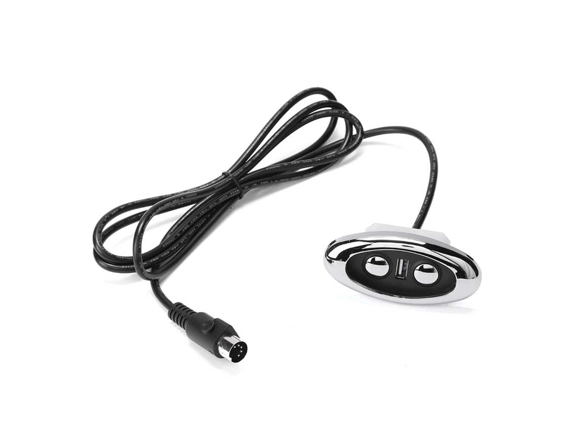 Controlador Manual de Sofá Elétrico com 2 Botões, USB | S/MARCA