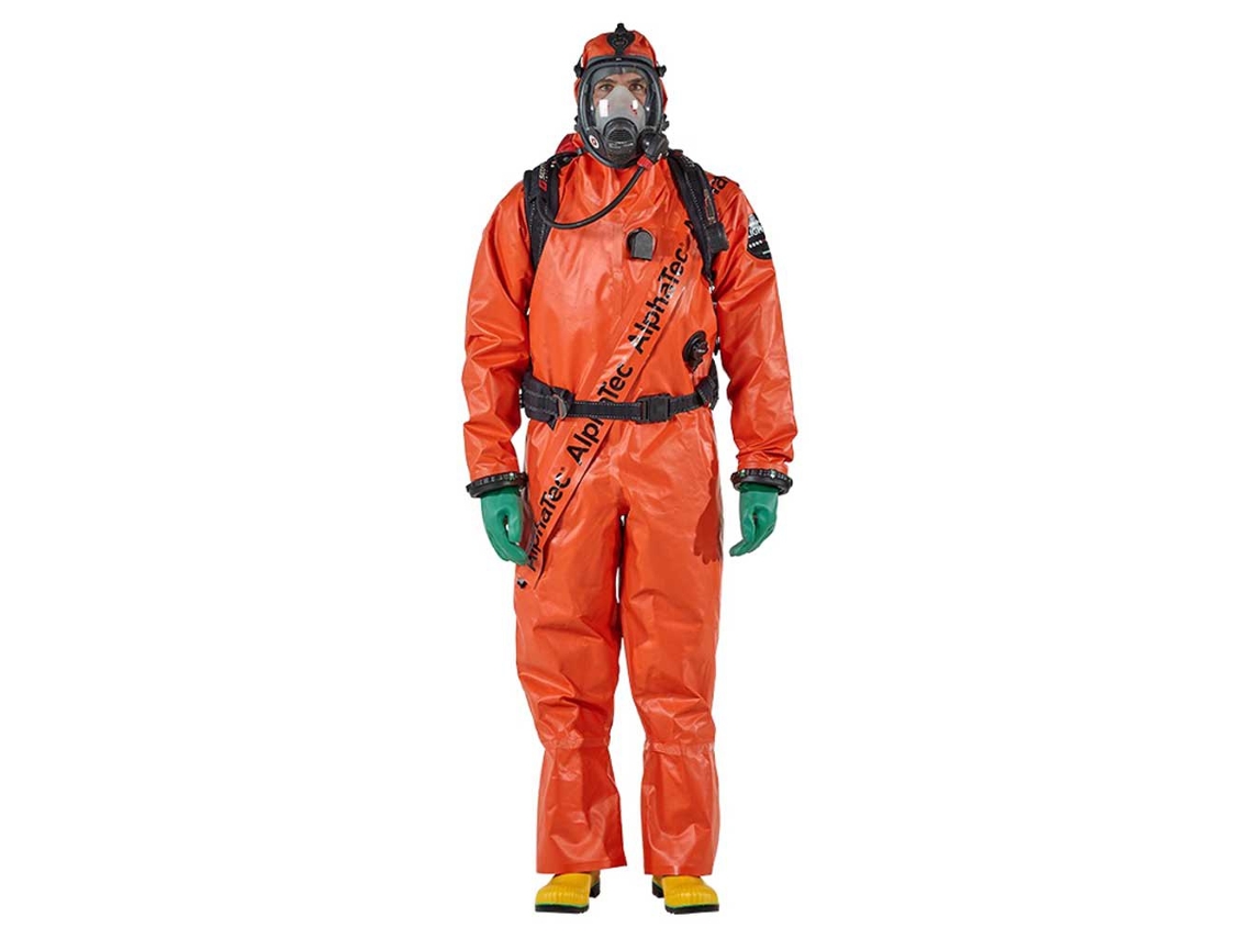 Traje Químico Gas Tight/Alphatec/Tr/Light Type Laranja L Homemlalizas