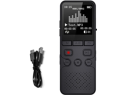 Karlak Gravador Vocal Numérique Portátil Palestra Ativa Pela Voix Dispositivo Gravação Microfone Duplo 45h