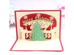 Cartões De Natal 3d Gravados A Laser Capas De Natal Aquaforge