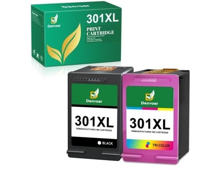 301xl Denvoer 2 Cartucho De Tinta Compatível Para Hp 301 Xl 301xl Hp Deskjet 2510 2540 2050 1510 1050 1512 (ch563e Ch564e N9j72ae)