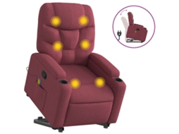 Stand Up Massage Recliner Chair, Stand Up Massage Recliner Chairs Vidaxl Vermelho Tecido