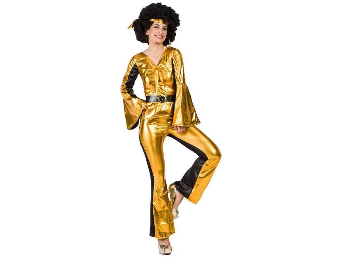 Fato de Mulher DISFRAZZES Disco Dorado (Tam: XL)